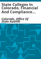 State_colleges_in_Colorado__financial_and_compliance_audit__fiscal_year_ended_June_30__2000