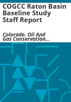 COGCC_Raton_Basin_baseline_study_staff_report