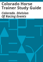 Colorado_horse_trainer_study_guide