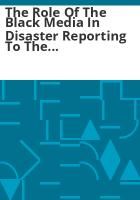 The_Role_of_the_black_media_in_disaster_reporting_to_the_black_community